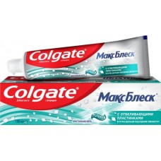 Купить Зубная паста COLGATE Макс Блеск Кристальная мята с отбеливающими пластинками для свежего дыхания и отбеливания зубов, 100мл в Ленте