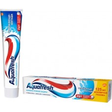 Зубная паста AQUAFRESH Формула тройной защиты освежающе-мятная, 125мл