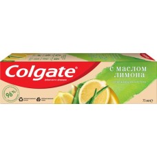Зубная паста COLGATE Naturals Освежающая чистота с маслом лимона, с фторидом, 75мл