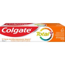 Купить Зубная паста COLGATE Total 12 Витаминный заряд с цинком и аргинином для комплексной антибактериальной защиты, 100мл в Ленте