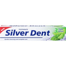 Зубная паста SILVER DENT Тройное действие, 100г