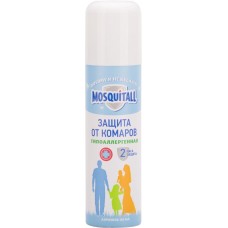 Купить Аэрозоль MOSQUITALL Гипоаллергенная защита от комаров, Россия, 150 мл в Ленте