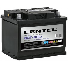Купить Аккумуляторная батарея LENTEL 6СТ-60L+ прямая, Россия в Ленте