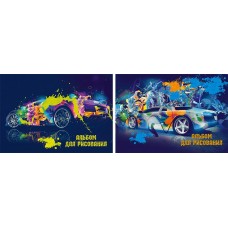 Альбом для рисования ACADEMY STYLE 40л Wсп А4 Автомобиль и всплеск цвета 9087/2, Россия