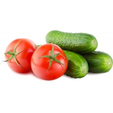 Ассорти огурцы + томаты свежие вес