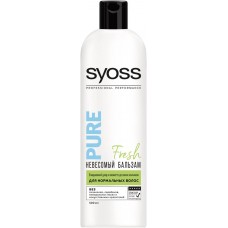Бальзам для нормальных волос SYOSS Pure Fresh, 500мл, Россия, 500 мл
