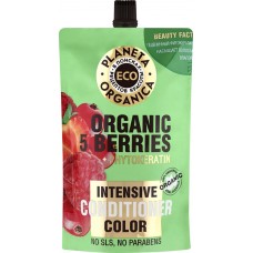 Купить Бальзам для яркости цвета волос PLANETA ORGANICA Organic 5 Berries, 200мл, Россия, 200 мл в Ленте