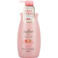 Купить Бальзам-ополаскиватель для сухих волос NAIVE восстанавливающий, с экстрактом персика, 550мл, Япония, 550 мл в Ленте