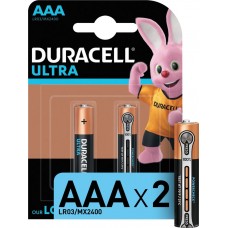 Батарейки щелочные Duracell Ultra АAА/LR03, 2шт, Бельгия