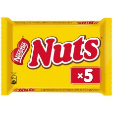 Купить Батончик шоколадный NUTS, 5х30г, Россия, 5 *30г в Ленте