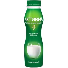 Купить Биойогурт питьевой АКТИВИА 2,4%, без змж, 290г, Россия, 290 г в Ленте