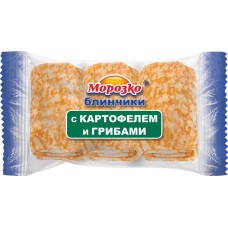 Блинчики МОРОЗКО с картофелем и грибами, 210г, Россия, 210 г