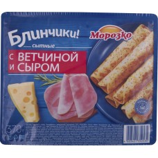Блинчики МОРОЗКО с ветчиной и сыром, 370г, Россия, 370 г
