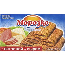 Блинчики МОРОЗКО с ветчиной и сыром, 420г, Россия, 420 г