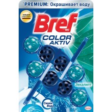 Блок для унитаза BREF Color Aktiv Эвкалипт, 2х50г, Сербия, 2 X50г