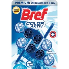 Блок для унитаза BREF Color Aktiv с хлор-компонентом, 2x50г, Венгрия, 2 Х50Г
