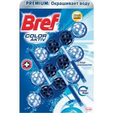 Купить Блок для унитаза BREF Color Aktiv с хлор-компонентом, 3x50г, Германия, 3 x50Г в Ленте