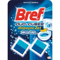 Купить Блок для унитаза BREF Duo Cubes, 2x50г, Венгрия, 100 г в Ленте