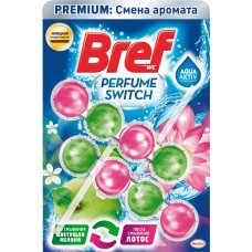 Купить Блок для унитаза BREF Perfume Switch Цветущая яблоня, лотос, 2x50г, Венгрия, 2 Х50Г в Ленте