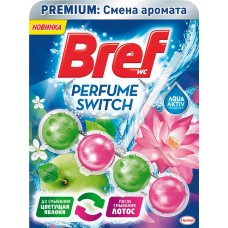 Блок для унитаза BREF Perfume Switch Цветущая яблоня, лотос, 50г, Венгрия, 50 Г
