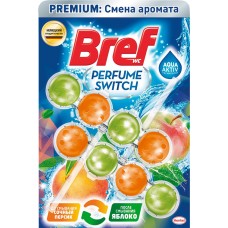 Блок для унитаза BREF Perfume Switch Сочный персик, яблоко, 2x50г, Венгрия, 2 Х50Г