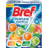 Блок для унитаза BREF Perfume Switch Сочный персик, яблоко, 50г, Венгрия, 50 Г