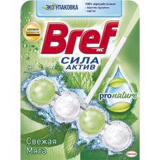 Блок для унитаза BREF ProNature Свежая мята, 50г, Сербия, 50 г