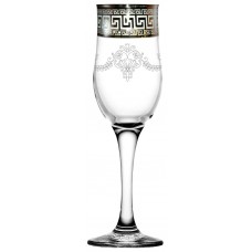 Бокал для шампанского Барокко золото 200мл, стекло GE63-160-ГФ, Россия