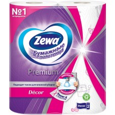 Бумажные полотенца ZEWA Premium Decore Кухонные, 2шт, Россия, 2 шт