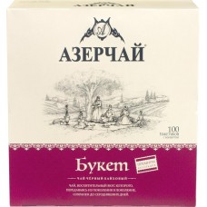 Чай черный АЗЕРЧАЙ Premium collection байх.букет к/уп, Россия, 100 пак