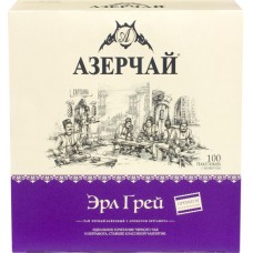 Чай черный АЗЕРЧАЙ Premium collection с ароматом бергамота к/уп, Россия, 100 пак