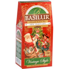Чай черный BASILUR Винтаж Новогодний подарок, 85г, Шри-Ланка, 85 г