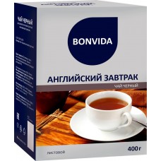 Чай черный BONVIDA Английский завтрак листовой, 400г, Россия, 400 г