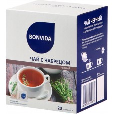 Чай черный BONVIDA с чабрецом, 20пак, Россия, 20 пир