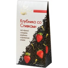 Чай черный FRUTEA Клубника со сливками к/уп, Россия, 50 г