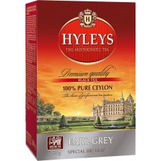 Чай черный HYLEYS Эрл Грей с ароматом бергамота байховый листовой, 200г, Россия, 200 г