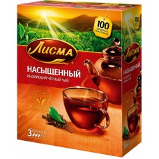 Купить Чай черный ЛИСМА Индийский байховый, 100пак, Россия, 100 пак в Ленте