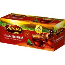 Чай черный ЛИСМА Индийский байховый, 25пак, Россия, 25 пак