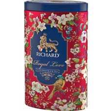 Чай черный RICHARD Royal Love Цейлонский листовой, ж/б, 80г, Россия, 80 г