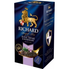 Купить Чай черный RICHARD Royal Thyme & Rosemary, 25пак, Россия, 25 пак в Ленте