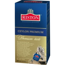 Купить Чай черный RISTON Премиальный Цейлонский, 25пак, Россия, 25 пак в Ленте