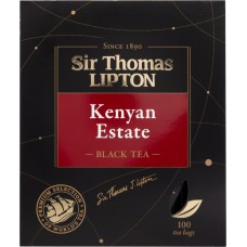 Купить Чай черный SIR THOMAS LIPTON Sir Thomas Kenyan Estate к/уп, Россия, 100 пак в Ленте