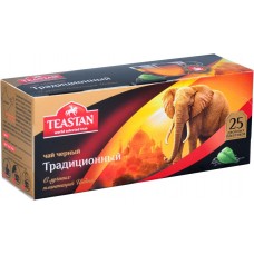 Купить Чай черный ТЕАСТАН Традиционный индийский, 25пак, Россия, 25 пак в Ленте