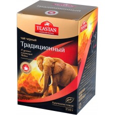 Чай черный TEASTAN Традиционный индийский листовой, 250г, Россия, 250 г
