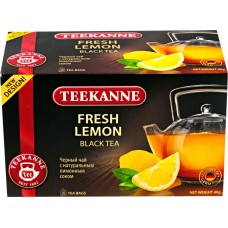 Чай черный TEEKANNE Fresh Lemon, 20пак, Россия, 20 пак