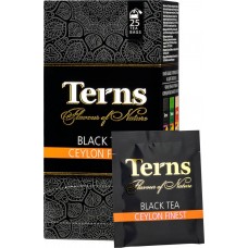 Чай черный TERNS Ceylon finest к/уп, Шри-Ланка, 25 пак