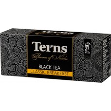 Купить Чай черный TERNS Classic Breakfast Цейлонский байховый, 25пак, Шри-Ланка, 25 пак в Ленте