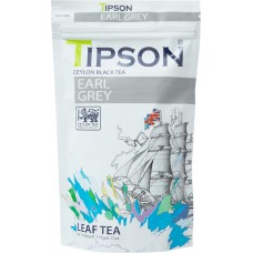Купить Чай черный TIPSON Earl Grey с бергамотом Цейлонский байховый листовой, 175г, Шри-Ланка, 175 г в Ленте