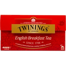 Чай черный TWININGS Английский для завтрака байховый, 25пак, Польша, 25 пак