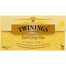 Чай черный TWININGS Earl Grey с ароматом бергамота байховый, 25пак, Польша, 25 пак